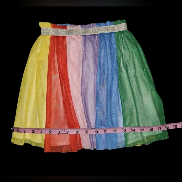 Hanna Andersson Girls Rainbow Tulle Tutu Colorful Layered Party Skirt Sz 6-7 - Picture 7 of 11